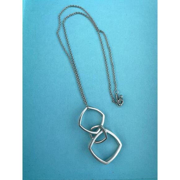 Tiffany & Co. Jewelry - Tiffany & Co. Triple Torque Frank Gehry Pendant Necklace Silver Drop Dangle 925